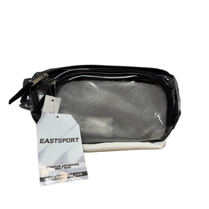EASTSPORT Stadium Approved Clear Black Belt Bag Activewear